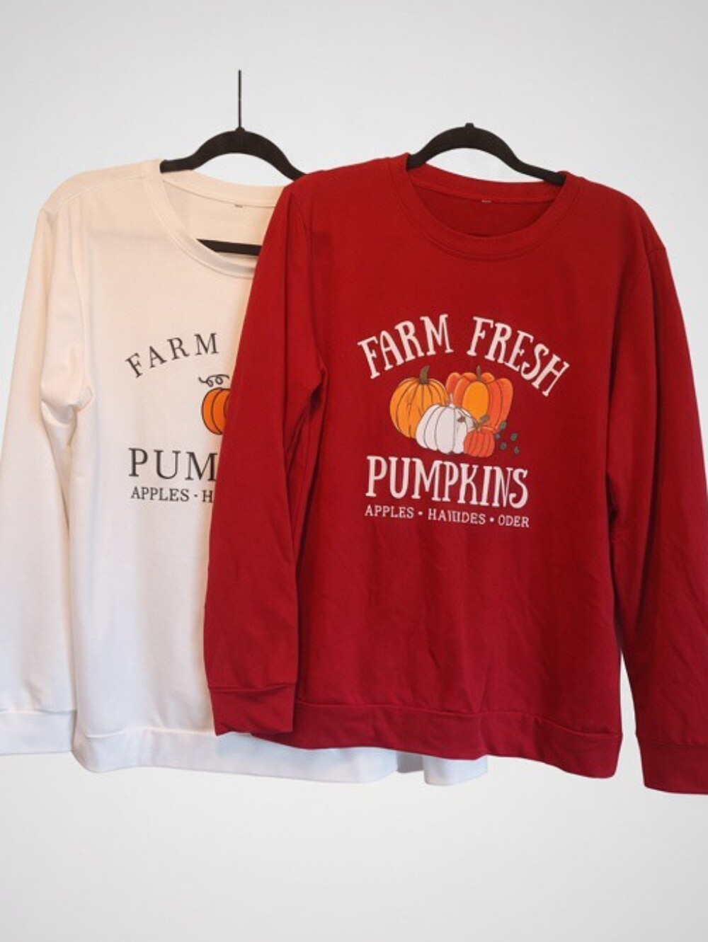 NWOT Pumpkins Fall Sweatshirts Lot of 2 Crewnecks Cozy in Size Large Teachercore